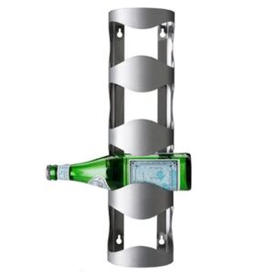 IKEA Vurm 4-Bottle Holder stainless steel wall wine rack modern metal